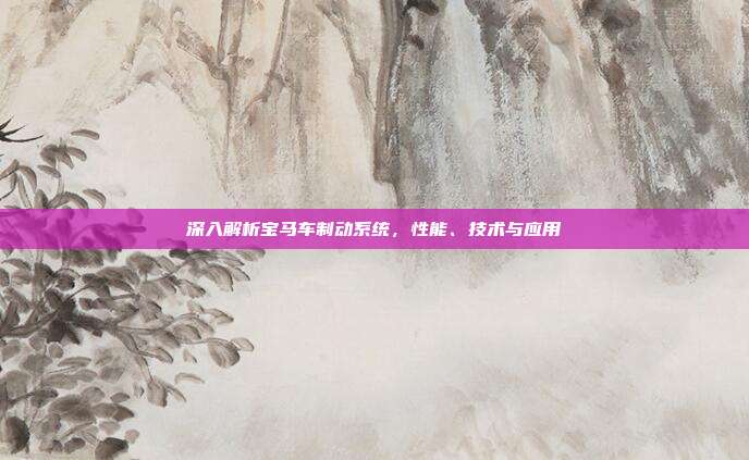 深入解析宝马车制动系统，性能、技术与应用