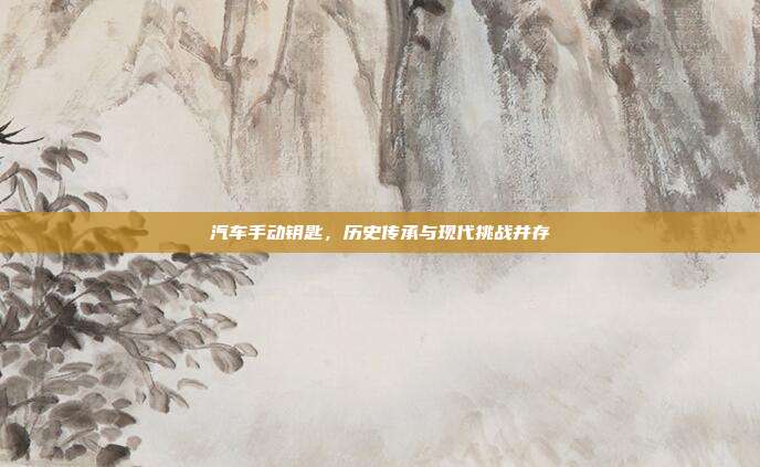 汽车手动钥匙，历史传承与现代挑战并存