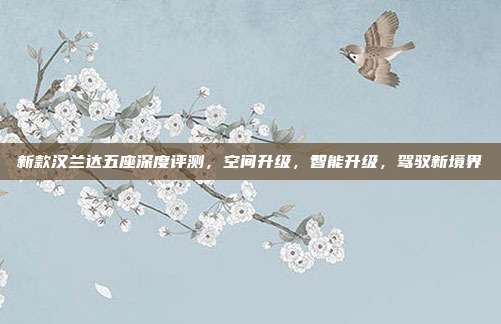 新款汉兰达五座深度评测，空间升级，智能升级，驾驭新境界