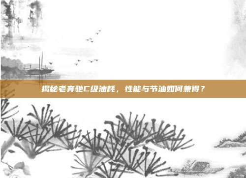 揭秘老奔驰C级油耗，性能与节油如何兼得？