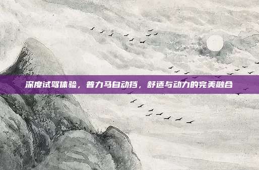 深度试驾体验，普力马自动挡，舒适与动力的完美融合