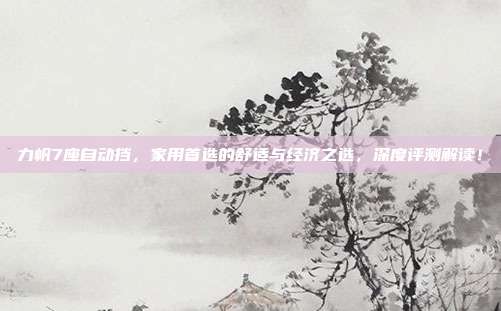 力帆7座自动挡，家用首选的舒适与经济之选，深度评测解读！