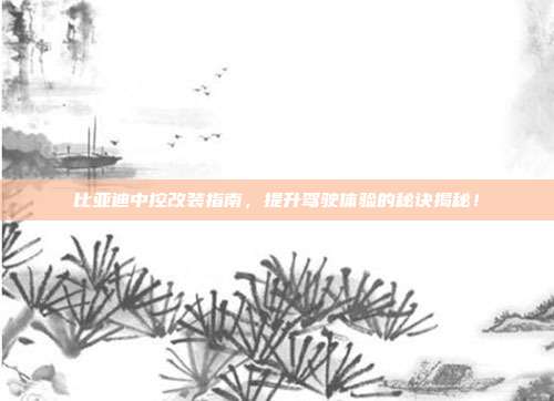 比亚迪中控改装指南，提升驾驶体验的秘诀揭秘！