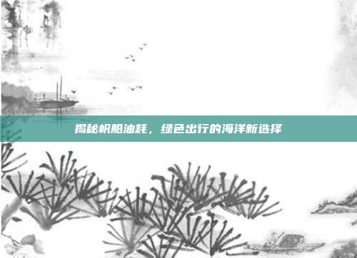 揭秘帆船油耗，绿色出行的海洋新选择