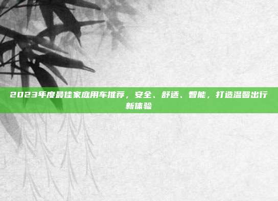 2023年度最佳家庭用车推荐，安全、舒适、智能，打造温馨出行新体验