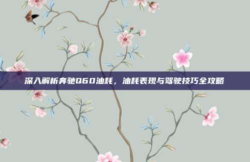 深入解析奔驰Q60油耗，油耗表现与驾驶技巧全攻略