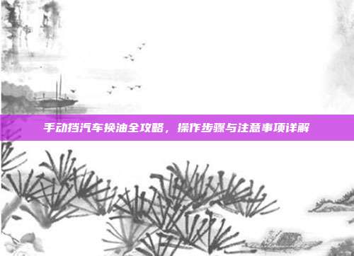 手动挡汽车换油全攻略，操作步骤与注意事项详解
