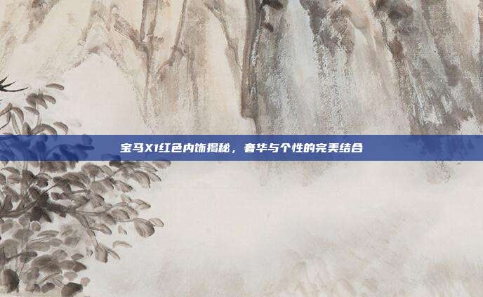 宝马X1红色内饰揭秘，奢华与个性的完美结合