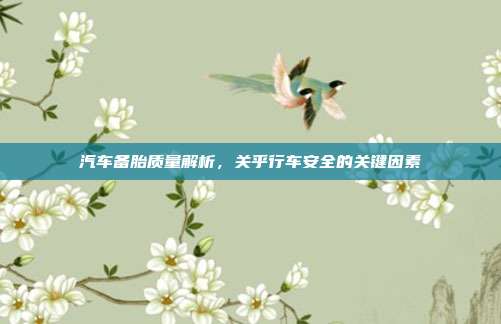 汽车备胎质量解析，关乎行车安全的关键因素