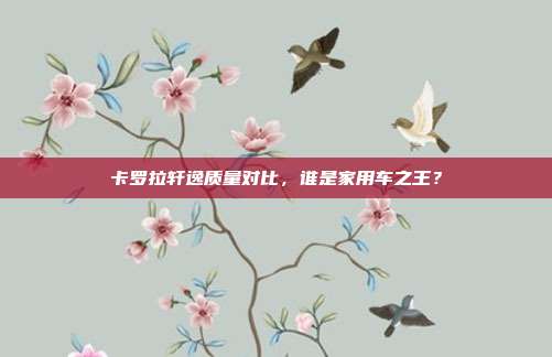 卡罗拉轩逸质量对比，谁是家用车之王？