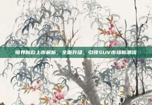 锐界新款上市解析，全面升级，引领SUV市场新潮流
