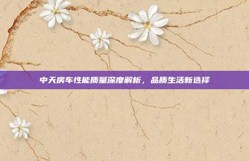 中天房车性能质量深度解析，品质生活新选择