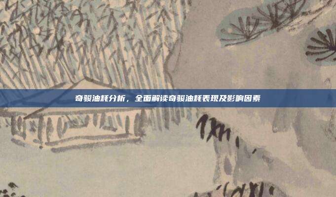 奇骏油耗分析，全面解读奇骏油耗表现及影响因素