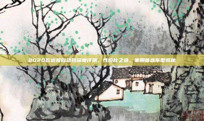 2020款远景自动挡深度评测，性价比之选，家用首选车型揭秘
