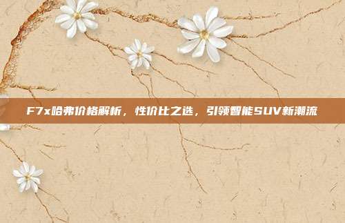 F7x哈弗价格解析，性价比之选，引领智能SUV新潮流