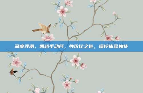深度评测，凯越手动挡，性价比之选，操控体验独特