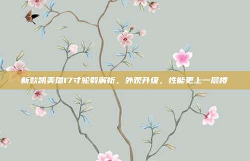 新款凯美瑞17寸轮毂解析，外观升级，性能更上一层楼