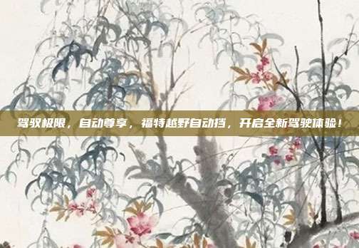 驾驭极限，自动尊享，福特越野自动挡，开启全新驾驶体验！