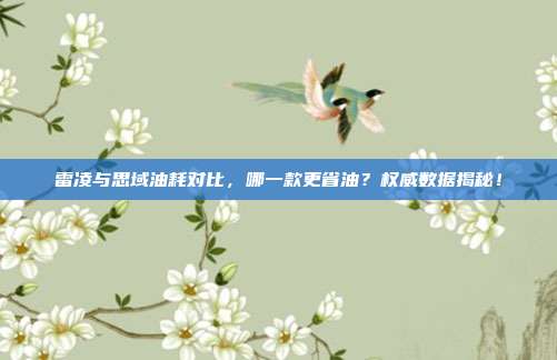 雷凌与思域油耗对比，哪一款更省油？权威数据揭秘！