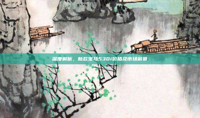 深度解析，新款宝马530i价格及市场前景