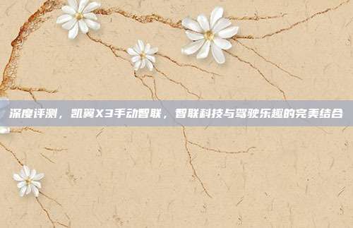 深度评测，凯翼X3手动智联，智联科技与驾驶乐趣的完美结合