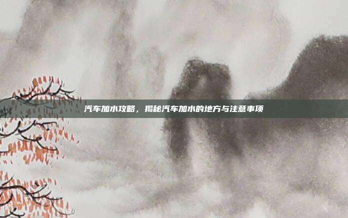 汽车加水攻略，揭秘汽车加水的地方与注意事项