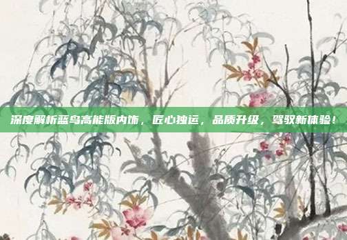 深度解析蓝鸟高能版内饰，匠心独运，品质升级，驾驭新体验！