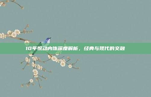 10年悦动内饰深度解析，经典与现代的交融