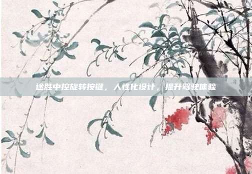 途胜中控旋转按键，人性化设计，提升驾驶体验