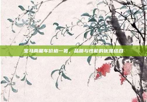 宝马两厢车价格一览，品质与性能的优雅结合