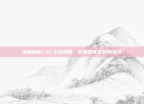 深度解析C4L手动劲智，紧凑型家轿的新选择