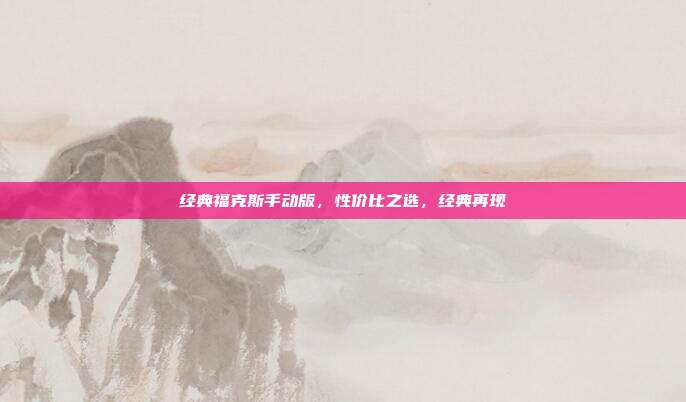 经典福克斯手动版，性价比之选，经典再现