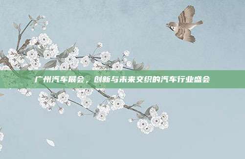 广州汽车展会，创新与未来交织的汽车行业盛会