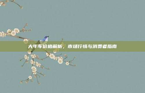 大牛车价格解析，市场行情与消费者指南
