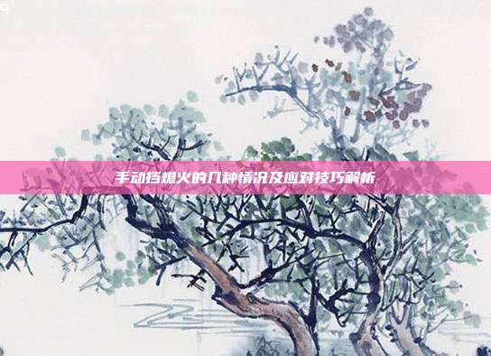 手动挡熄火的几种情况及应对技巧解析