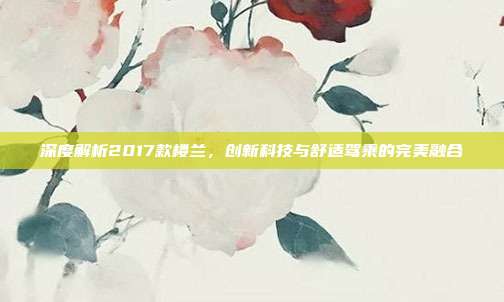 深度解析2017款楼兰，创新科技与舒适驾乘的完美融合