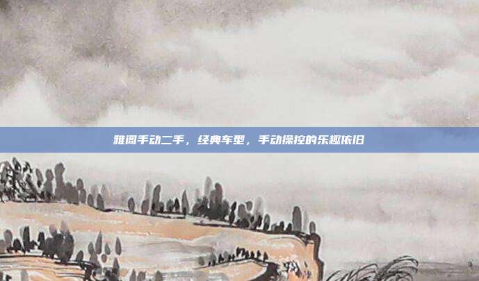 雅阁手动二手，经典车型，手动操控的乐趣依旧