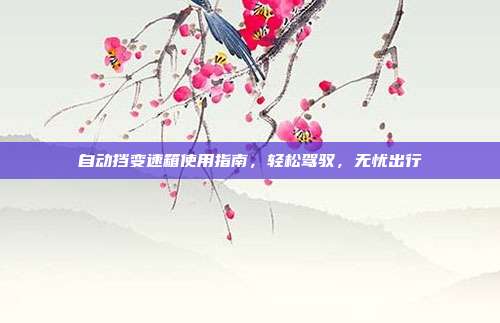自动挡变速箱使用指南，轻松驾驭，无忧出行
