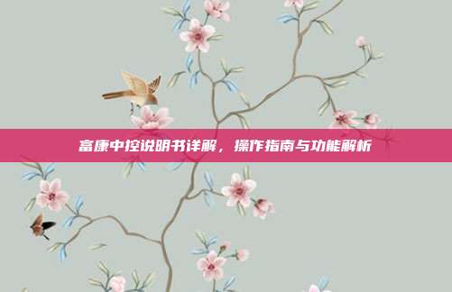富康中控说明书详解，操作指南与功能解析